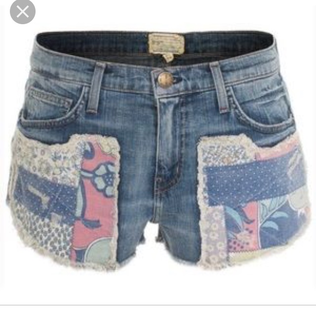 Current/Elliott Gam Short Patchwork Destroyed